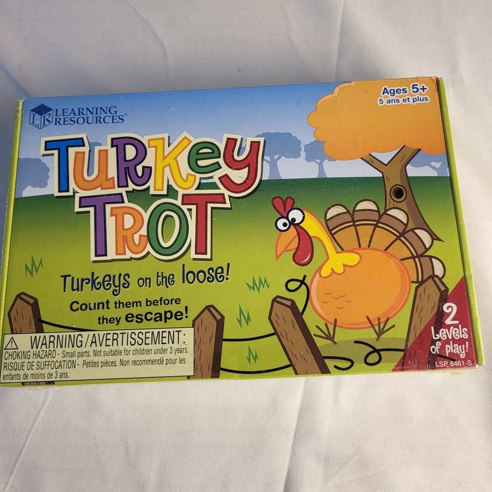 New Sealed Learning Resources Turkey Trot Counting Game Ages 5 and Up